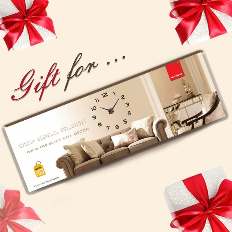 VANGOLD Wall Clock Large Wall Clock for Living Room Decor,