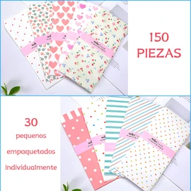 Sobres para Dinero Regalo en Efectivo,Juego de 150 Sobres de Letras Colores con 10 Colores,Sobres para Cartas de 19.5 x 8.5cm,para Invitaciones,Tarjetas de Regalo (Dibujos animados)