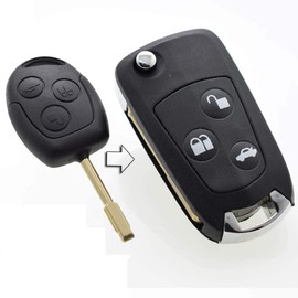 Ellenne Conversion Kit for Ford Fiesta Focus KA Transit Kuga Main Remote Control - Black, Plastic, Car, Van