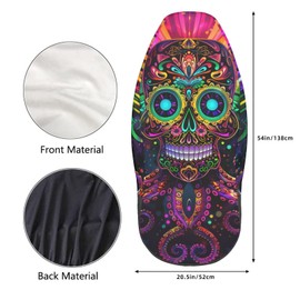 FeHuew Sugar Skull Octopus Tentacle 2 Pcs Car Seat Covers Set Vehicle Front Seat Protector Auto Interior Accessories Protetors Car Mat Covers Universal fit Most Car SUV Van Truck