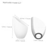 Pack of 5 Modern Lampshade Slanted Lampshade Replacement White Lamp