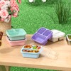 Enstphjoy Snack Boxes (3 Pack) - Stackable Bento Boxes with