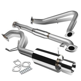 DNA MOTORING CBE-GALANT99-L4-NRT Stainless Steel Cat Back Exhaust System [Compatible with 99-03 Mitsubishi Galant 2.4L l4 Engine ONLY]
