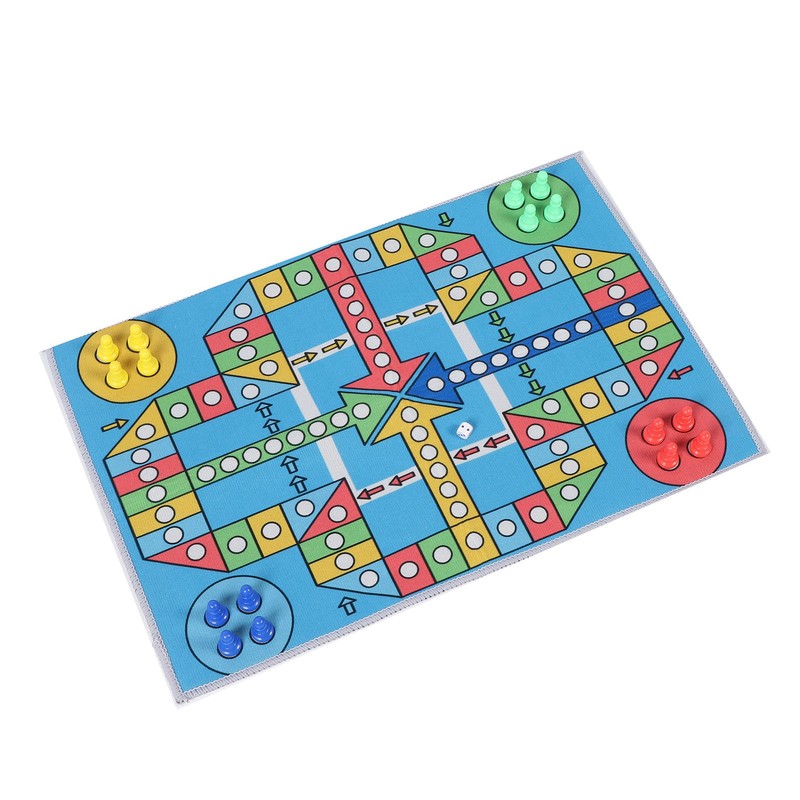 Flying Chess Game Carpet Flying Chess Playmat Family Interactive Toy