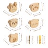 SHENGYIG Pack of 5 Wooden Coat Hooks with Animal Model,
