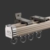 ZSHINE Curtain Single Tracks Ceiling or Wall Mounting Heavy-Duty Curtain