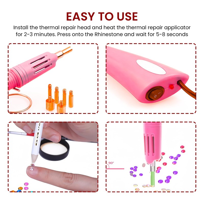 Hotfix Applicator, Hotfix Rhinestone Applicator, Hotfix Rhinestone Applicator, Quick Heating,