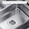 3-in-1 Kitchen Sink Drain Strainer, Upgraded 304 All Stainless Steel