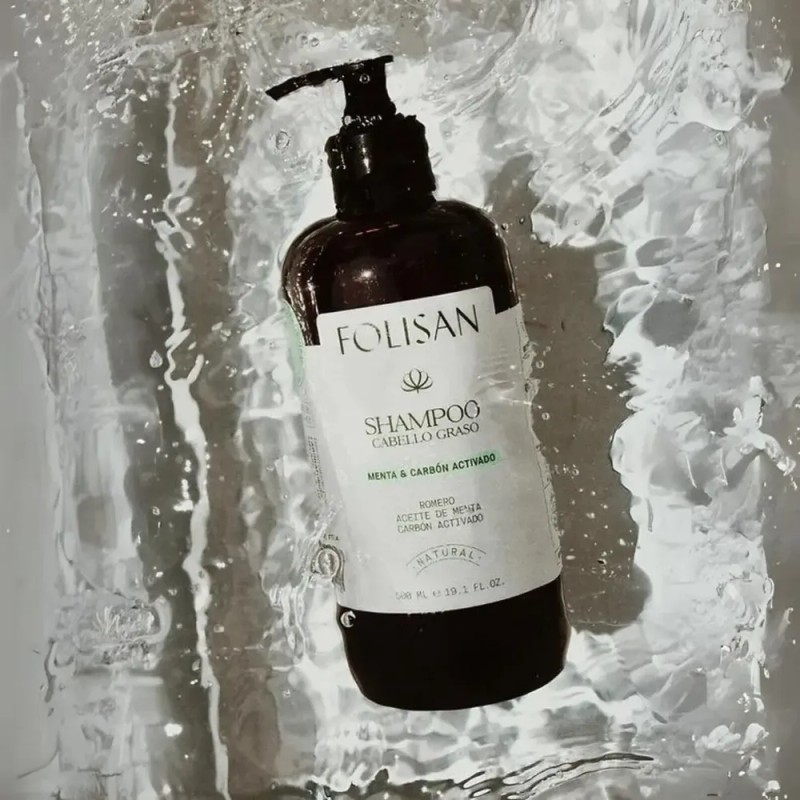Shampoo Cabello Graso Anticaída Folisan 500ml Menta