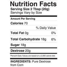 Dextrose (5 lb.) by Pure, Sugar Replacement Sweetener For Shakes or Baking, Purest and Highest Quality, Easily Digestible