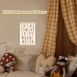 ShowDraven Funny Football Sports Hanger Frame Wall Decor, Cute Alphabet for Classroom Wall Nursery Bedroom Playroom Decor, Gifts for Boys Girls Nursery Kids, 12x16 Inch