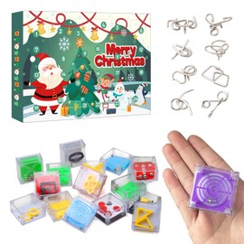 Advent Calendar 2024, Advent Calendar 2024 Puzzle Games, 24 Days Christmas Calendar, Mini Puzzle Games of the Best, Advent Calendar Thinking Games, Advent Calendar Children, for Children Adults