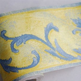 Yifely Yellow Wallpaper Border Self Adhesive Wall Covering Kitchen Bathroom Bedroom Tiles Decor Sticker