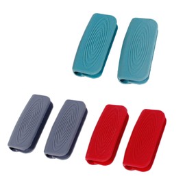 Silicone Handles for The Whatever Pan,3 Pairs Silicone Assist Handle Holder,for cast Iron Skillet/Pot Assist Handles and Dual Handle Pans