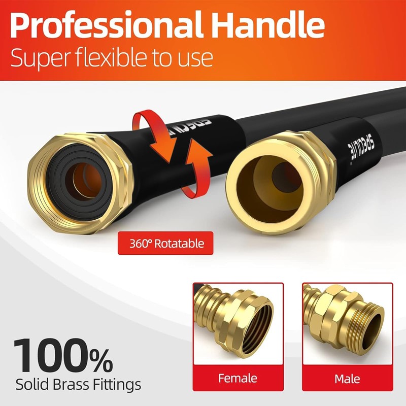 SPECILITE Garden Water Hose 75 ft x 5/8 in Heavy
