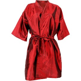 VICASKY Bata de Peluquería Roja Ajustable para Adultos, Capa para Cortar el Pelo, Resistente a Manchas, Transpirable Secado Rápido, Adecuado para Salones de Belleza y Barberías