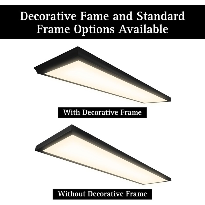 Ultralux 2x2 ft Surface Mount Ceiling Light Panel – Slim,