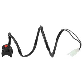 Zerone Motorcycle Horn Stop Switch, 22mm Universal Kill Switch Horn Button, Black Push Button, Manual Operation