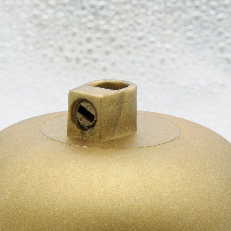 Canopy Gold Matt Plastic with Locking Screw for Supply Cable