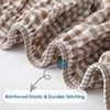 Jilboo Wrap Around Bed Skirt 16" Drop, Queen Size, Warm