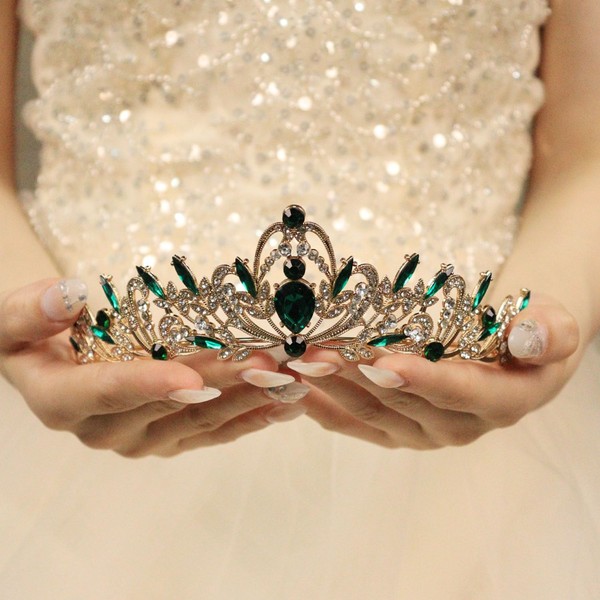 Rannyrena Silver Crystal Tiaras and Crowns for Women Sparkling Rhinestone