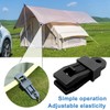 Pack of 8 tarpaulin clips, tent clips, tarpaulin clips, suitable