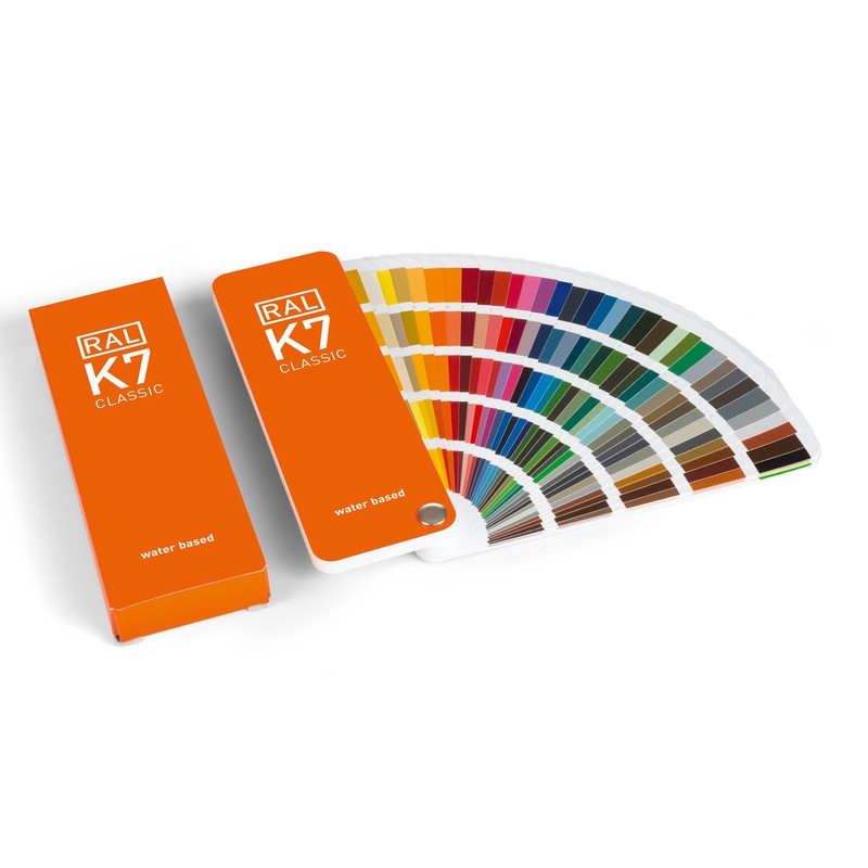 RAL K7 Color Chart, 216 Colors, Gloss, 5 Languages