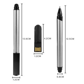 32GB White Ballpoint Pen USB Flash Drive,Multifunction Pen Shape USB 2.0 Flash Drives,Portable Memory Stick Key Stylus Touch Pen USB Drive Pendrive Best Gift (32G White)