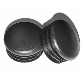 (Pack of 8) - 1 1/8" Round Black Plastic Tubing Plug, 1 1/8 Inch (14-20 Ga - 0.96"-1.05" ID) End Caps - Steel Furniture/Fencing Post Pipe Insert | End Caps for Fitness Equipment.
