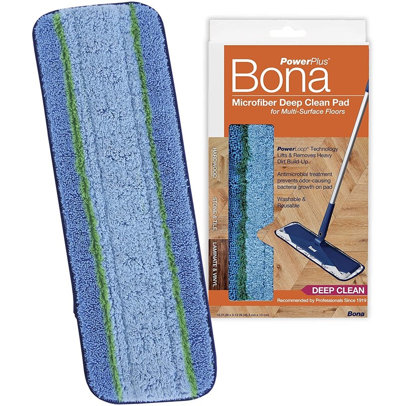 Bona PowerPlus Microfiber deep Clean Padfor Multi-Surface Floors 3 Pack
