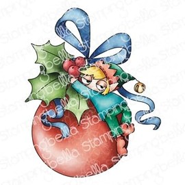 Stamping Bella Cling Stamp-Oddball Christmas Ornament Elf EB1262