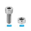 PATIKIL 2 Sets M8x20mm Hex Socket Screw Cylindrical Hollow Bolt