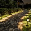 SOLPEX 16 Pack Solar Outdoor Lights Pathway, Stainless Steel Solar