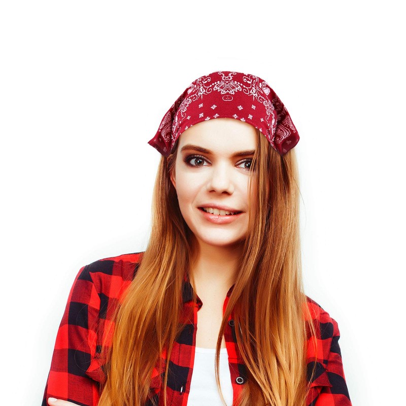 Pañuelo elástico para el pelo, 4 piezas, diseño vintage, turbante