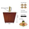 Michanco 2 inch Sofa Legs Square Furniture Feet Screw in