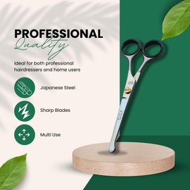 Professional 5 Inch Safety Hair Scissors Beard Moushtache Children's Pet Grooming Shears Premium Stainless Steel for Precision Cutting Sharp Blades for Effortless Styling Salon Quality Cuts