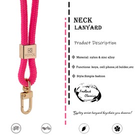YOYOL Neck Lanyard Key Chain Premium Quality Necklet Strap Holder,for Id Badge,Keys,Wallet, for Men Women Cool Lanyards