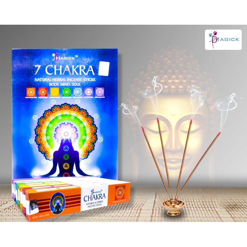 Divine Magick 7 Chakra Incense Sticks 15gms - 7 Packs