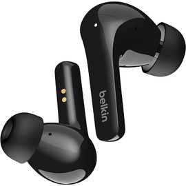  Belkin AUC006btBK SOUNDFORM Flow Fully Wireless Earphones, Bluetooth 5.2, 0.5 inch (12 mm) Driver, External Sound Capture, 4 Mic Calling Technology, Call Noise Reduction, Up to