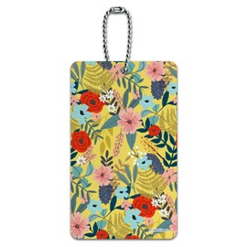 Laila Floral Pattern Luggage Card Suitcase Carry-On ID Tag