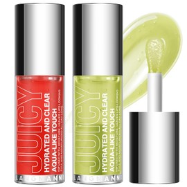 Jolilab Lip Oil, Hydrating Lip Glow Oil Plumping Glass Finish Moisturizing Lip Gloss Lip Tint Extract Lip Oil Tinted for Dry Lip and Lip Care