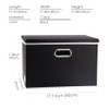 PRANDOM Large Foldable Storage Box with Lid [1-Pack] Fabric Collapsible
