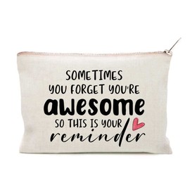 You're Awesome, Leaving Work Gifts For Colleague, Mom Birthday Gift, Makeup Bag Gift For Best Friend, Toiletry Bag, Bestie Gift