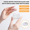 SUNOYA Cosmetic Glass Cream Jar, Pack of 12 Empty Jars