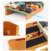 Wooden Pedal Board Guitar Effects 2-in-1 Pedalboard, 17.3" Big Capacity