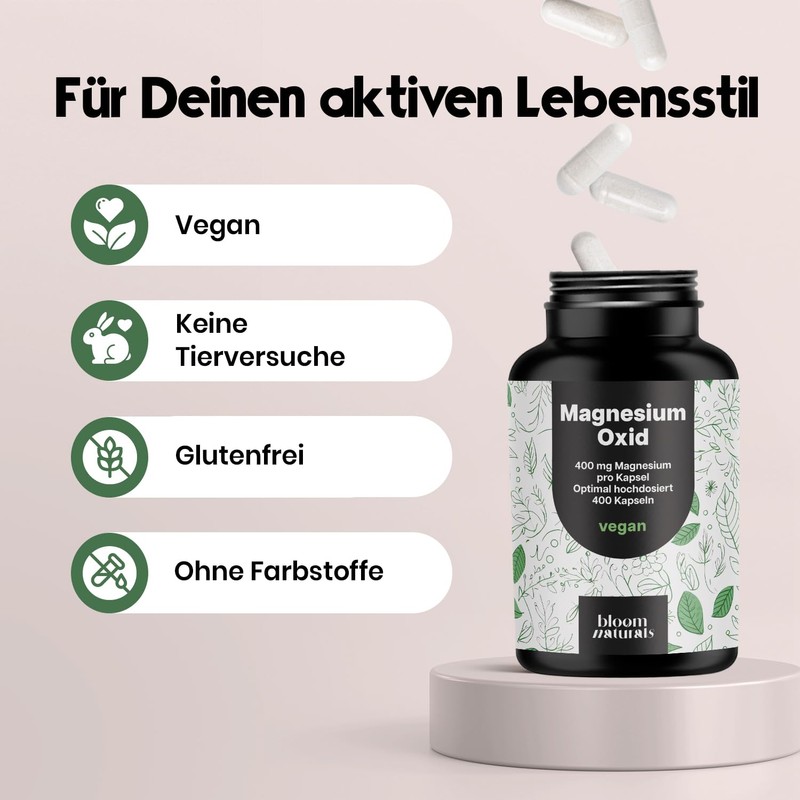 Magnesium 400 mg Capsules - 400 Capsules - 400 mg