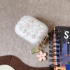 MINSCOSE Compatible with AirPods Pro/Pro2 Clear Case,Cute Flower Pattern Design