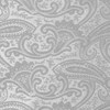 tiemart Pattern Pocket Square (Mercury Silver Clara Paisley)