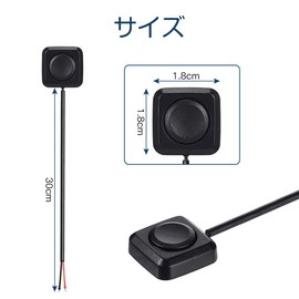 KDSSYFT Push Button High Head Set of 5 with Soldered Wire, Mounting Diameter 0.5 inches (12 mm) (B)