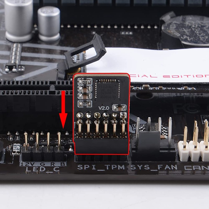 NewHail TPM2.0 Module TPM SPI 12Pin Module with infineon SLB